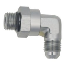 Load image into Gallery viewer, DeatschWerks 6AN ORB Male Swivel to 90-Degree 6AN Male Flare - Anodized DW Titanium Fittings DeatschWerks
