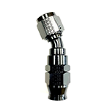 Load image into Gallery viewer, Fragola -6AN Real Street 30 Degree Hose End Black For PTFE Hose Fittings Fragola
