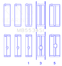 Load image into Gallery viewer, King Chrysler/Jeep 318ci (Size 040) Main Bearing Set Bearings King Engine Bearings
