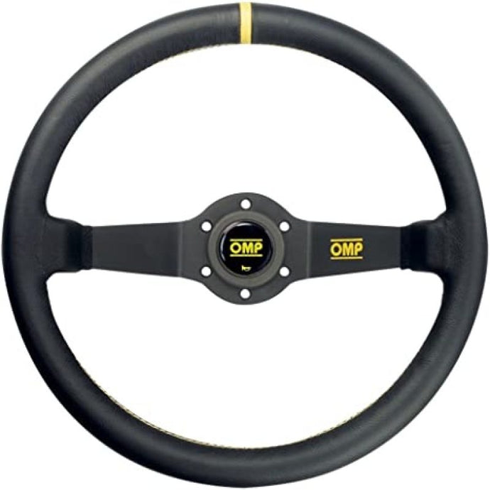 OMP Rally Dished Steering Wheel 350mm - Large Leather (Black) Steering Wheels OMP   