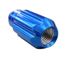 Load image into Gallery viewer, NRG 500 Series M12 X 1.5 Bullet Shape Steel Lug Nut Set - 21 Pc w/Lock Key - Blue Lug Nuts NRG
