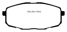 Load image into Gallery viewer, EBC 09-12 Hyundai Elantra 2.0 Touring Yellowstuff Front Brake Pads Brake Pads - Performance EBC   
