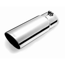 Load image into Gallery viewer, Gibson Round Single Wall Angle-Cut Tip - 3.5in OD/2.75in Inlet/10in Length - Stainless Tips Gibson
