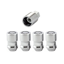 Load image into Gallery viewer, McGard Wheel Lock Nut Set - 4pk. (Cone Seat) M12X1.5 / 19mm &amp; 21mm Dual Hex / 1.46in. L - Chrome Lug Nuts McGard
