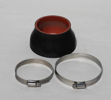 Load image into Gallery viewer, Granatelli 4in-3.5in Silicone Reducer Sleeve w/Clamps Silicone Couplers &amp; Hoses Granatelli Motor Sports
