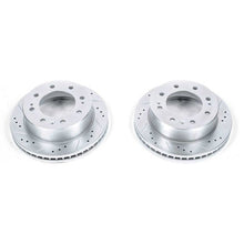 Load image into Gallery viewer, Power Stop 11-21 GMC Sierra 3500 HD Front Drilled &amp; Slotted Rotor - Pair Brake Rotors - Slot &amp; Drilled PowerStop
