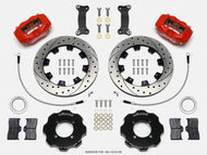 Wilwood Forged Dynalite Front Hat Kit 12.19in Drilled Red 2016-Up Mazda MX5 Miata w/ Lines Big Brake Kits Wilwood