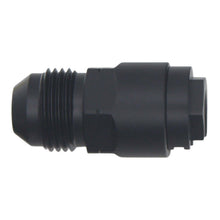 Load image into Gallery viewer, DeatschWerks 8AN Male Flare to 5/16in Female EFI Quick Connect Adapter - Anodized Matte Black Fuel Components Misc DeatschWerks
