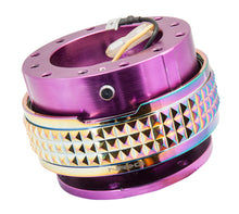 Load image into Gallery viewer, NRG Quick Release Kit - Pyramid Edition - Purple Body / Neochrome Pyramid Ring Quick Release Adapters NRG
