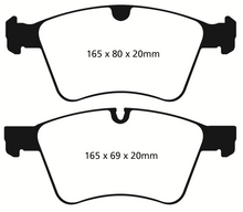 Load image into Gallery viewer, EBC 08-10 Mercedes-Benz GL320 3.0 TD (373mm Front Rotors) Greenstuff Front Brake Pads Brake Pads - Performance EBC   
