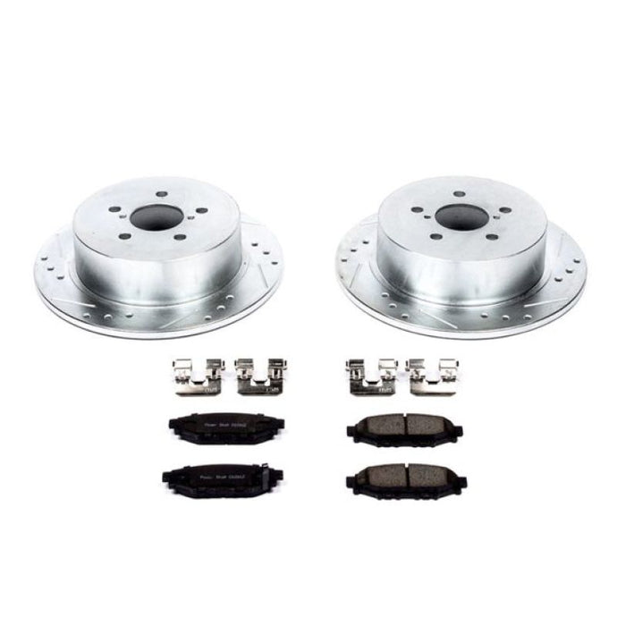 Power Stop 05-09 Subaru Legacy Rear Z23 Evolution Sport Brake Kit Brake Kits - Performance D&S PowerStop   
