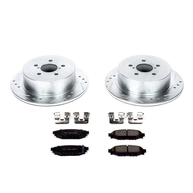 Power Stop 05-09 Subaru Legacy Rear Z23 Evolution Sport Brake Kit Brake Kits - Performance D&S PowerStop   