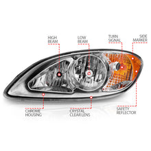 Load image into Gallery viewer, ANZO 2008-2016 International Prostar Crystal Headlights Chrome Housing Headlights ANZO
