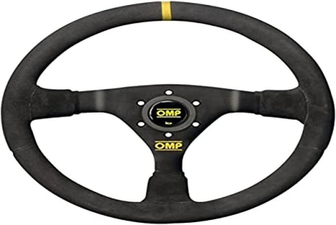 OMP WRC Mid-Depth 350mm Dished - Small Suede (Black) Steering Wheels OMP   