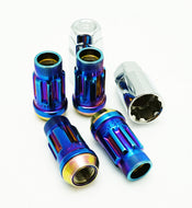 Wheel Mate Muteki SR45R Lock Set 12x1.25 45mm - Burned Blue Neon | 34937UN