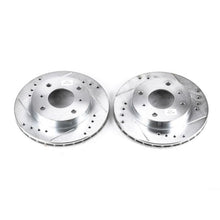 Load image into Gallery viewer, Power Stop 89-96 Nissan 240SX Front Evolution Drilled &amp; Slotted Rotors - Pair Brake Rotors - Slot &amp; Drilled PowerStop   

