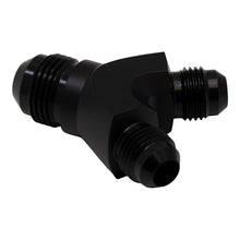 Load image into Gallery viewer, DeatschWerks 6AN Male Flare to 6AN Male Flare to 8AN Male Flare Y Fitting - Anodized Matte Black Distribution Blocks DeatschWerks
