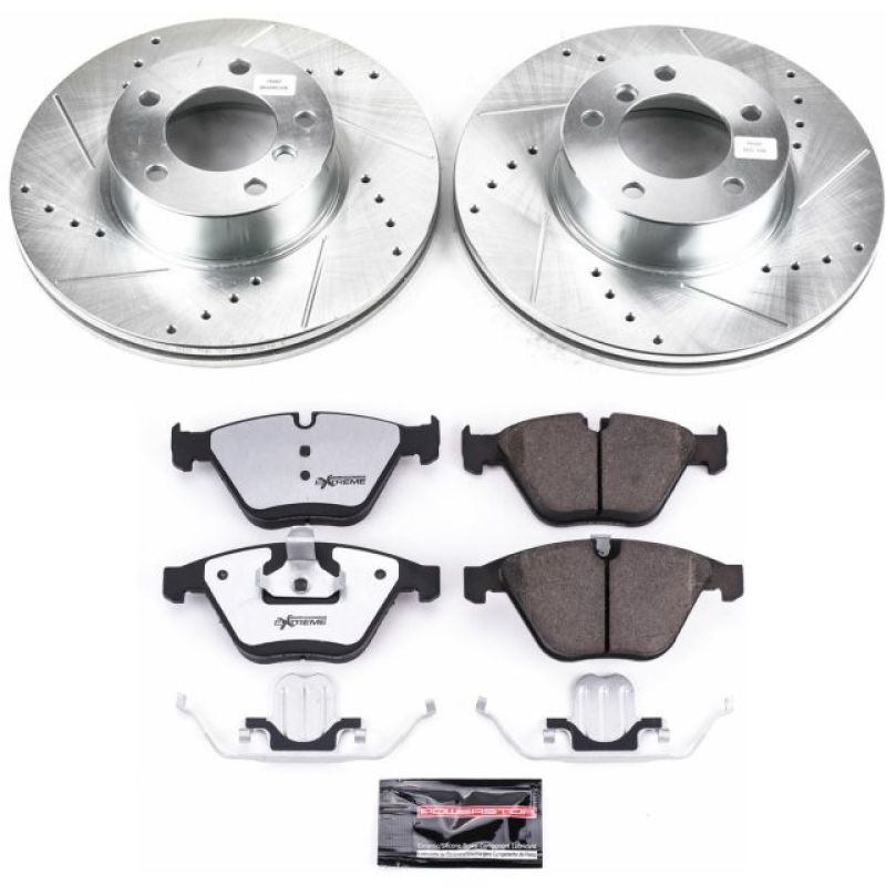 Power Stop 08-10 BMW 328i Front Z26 Street Warrior Brake Kit Brake Kits - Performance D&S PowerStop   