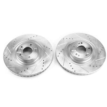 Load image into Gallery viewer, Power Stop 12-16 Hyundai Equus Front Evolution Drilled &amp; Slotted Rotors - Pair Brake Rotors - Slot &amp; Drilled PowerStop   

