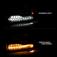 Load image into Gallery viewer, ANZO 2009-2018 Dodge Ram 1500 Projector Headlights Plank Style Halo w/Switchback Matte Black Headlights ANZO
