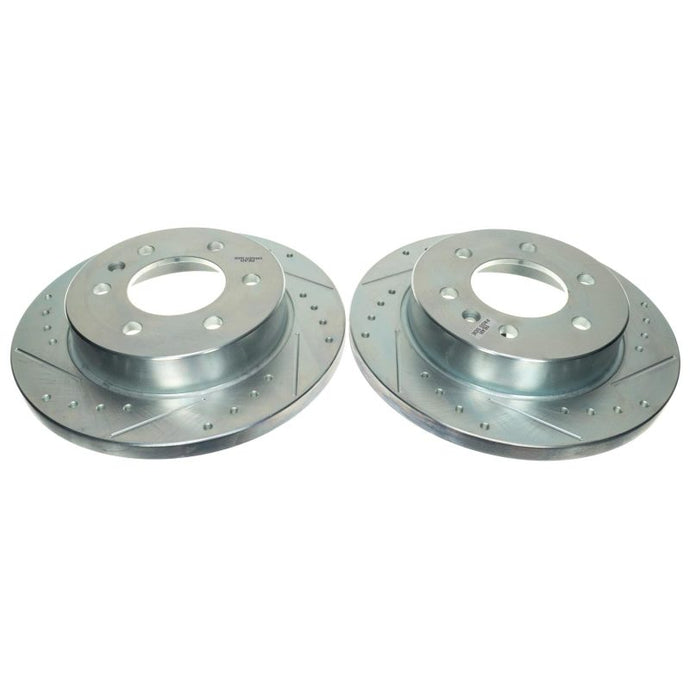 Power Stop 19-21 Mercedes-Benz Sprinter 2500 Rear Drilled & Slotted Rotor (Pair) Brake Rotors - Slot & Drilled PowerStop
