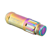 Load image into Gallery viewer, NRG 700 Series M12 X 1.5 Steel Lug Nut w/Dust Cap Cover Set 21 Pc w/Locks &amp; Lock Socket - Neochrome Lug Nuts NRG
