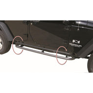 Rampage 2007-2018 Jeep Wrangler(JK) Srs Side Bar Rockerguard Step - Black Side Steps Rampage