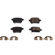 Power Stop 14-19 Fiat 500L Rear Z17 Evolution Ceramic Brake Pads w/Hardware Brake Pads - OE PowerStop
