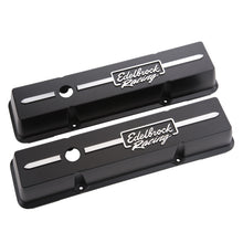 Load image into Gallery viewer, Edelbrock Valve Cover Racing Series Chevrolet 1959-1986 262-400 CI V8 Low Black Valve Covers Edelbrock
