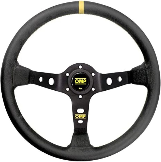 OMP Corsica Steering Wheel In Leather - Black Steering Wheels OMP   