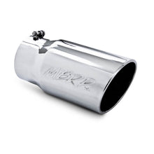 Load image into Gallery viewer, MBRP Universal Tip 6 O.D. Angled Rolled End 5 inlet 12 length Steel Tubing MBRP
