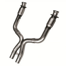 Load image into Gallery viewer, Kooks 07-10 Ford Shelby GT-500 5.4L 4V 3in x 2 1/2in OEM GREEN Cat SS X-Pipe Kooks HDR Req X Pipes Kooks Headers
