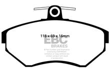 Load image into Gallery viewer, EBC 97-02 Volkswagen Cabriolet 2.0 Yellowstuff Front Brake Pads Brake Pads - Performance EBC   
