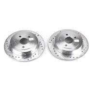 Power Stop 95-00 Chrysler Cirrus Rear Evolution Drilled & Slotted Rotors - Pair Brake Rotors - Slot & Drilled PowerStop