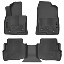 Load image into Gallery viewer, Husky Liners 2017 Mazda CX-9 WeatherBeater Cargo Liner (Front and Second Rows) - Black Floor Mats - Rubber Husky Liners
