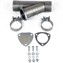 Load image into Gallery viewer, Granatelli 5.0in Aluminized Mild Steel Manual Exhaust Cutout w/Slip Fit/Band Clamp Exhaust Cutouts Granatelli Motor Sports
