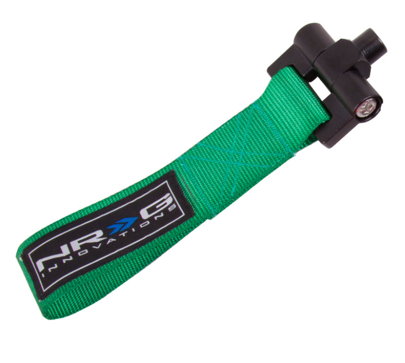 NRG Bolt-In Tow Strap Green - Subaru WRX / STi 02-07 (5000lb. Limit) Tow Hooks NRG