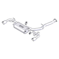 Borla 03-09 Mazda RX-8 1.3L Single Round Rolled Angle-Cut Cat-Back Exhaust | 1014015