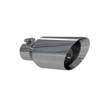 Load image into Gallery viewer, MBRP Universal Tip 4.5 O.D. Dual Walled Angled Rolled End 2.5 Inlet 12in Length - T304 Steel Tubing MBRP
