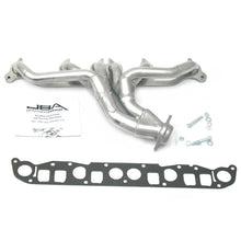 Load image into Gallery viewer, JBA 91-99 Jeep 4.0L 1-1/2in Primary Silver Ctd Cat4Ward Header Headers &amp; Manifolds JBA
