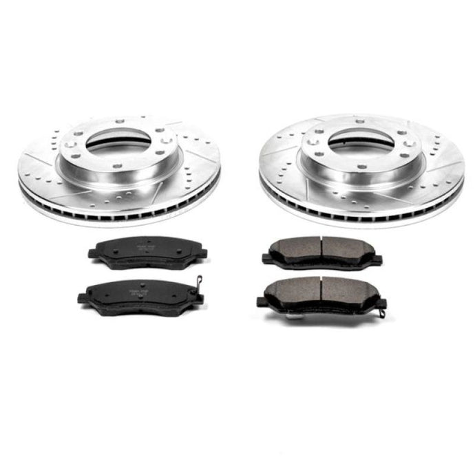 Power Stop 07-08 Hyundai Entourage Front Z23 Evolution Sport Brake Kit Brake Kits - Performance D&S PowerStop   