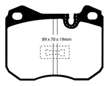 Load image into Gallery viewer, EBC 79-88 Porsche 924 2.0 Turbo Yellowstuff Front Brake Pads Brake Pads - Performance EBC   
