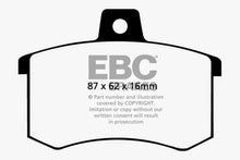 Load image into Gallery viewer, EBC 91-95 Alfa Romeo 164 2.0 Turbo Ultimax2 Rear Brake Pads Brake Pads - OE EBC   
