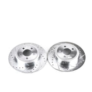 Power Stop 05-19 Chrysler 300 Rear Evolution Drilled & Slotted Rotors - Pair Brake Rotors - Slot & Drilled PowerStop