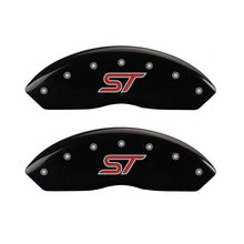 Load image into Gallery viewer, MGP 4 Caliper Covers Engraved Front &amp; Rear ST Black finish silver ch Caliper Covers MGP
