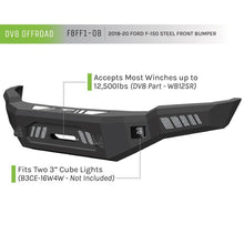 Load image into Gallery viewer, DV8 Offroad 2018+ Ford F-150 Front Bumper w/ Light Holes Bumpers - Steel DV8 Offroad
