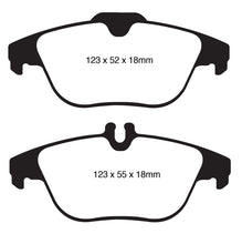 Load image into Gallery viewer, EBC 12-14 Mercedes-Benz C250 (W204) 1.8 Turbo Greenstuff Rear Brake Pads Brake Pads - Performance EBC   
