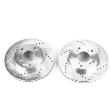 Load image into Gallery viewer, Power Stop 13-14 Acura ILX Front Evolution Drilled &amp; Slotted Rotors - Pair Brake Rotors - Slot &amp; Drilled PowerStop   
