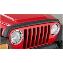 Load image into Gallery viewer, Bushwacker 98-06 Jeep TJ Trail Armor Hood Stone Guard - Black Body Armor &amp; Rock Rails Bushwacker
