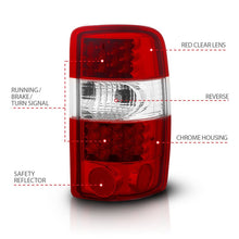 Load image into Gallery viewer, ANZO 2000-2006 Chevrolet Suburban LED Taillights Red/Clear Tail Lights ANZO
